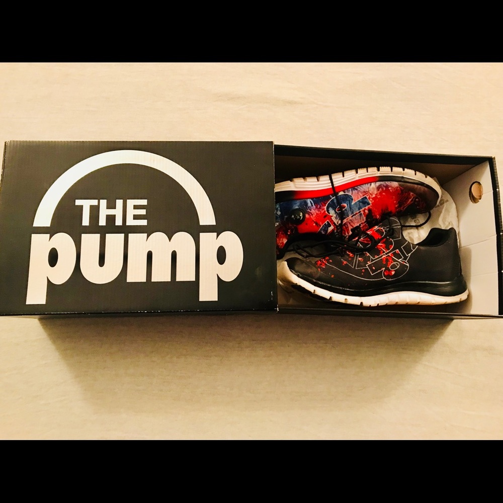 Reebok Z Pump Fusion Pump Shoes Red/BLK/Wht Men 8